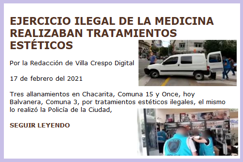 EJERCICIO ILEGAL DE LA MEDICINA